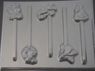 645 Rain Forest Animals Chocolate or Hard Candy Lollipop Mold